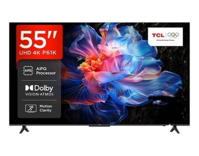 TCL Fernseher Smart TV 55P61K 55 Zoll 139cm Direct LED TV 4K HDR 3840x2160 px