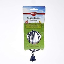 Kaytee Hay and Grass Buffets Veggie Basket Treat Holder - BLUE