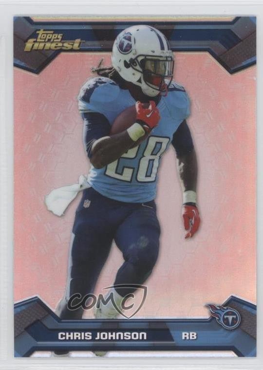 2013 Topps Finest Refractor Chris Johnson #57 4hj