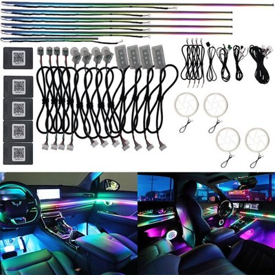 App Control Glasfaser RGB LED Symphony Auto Innenraum Ambient Lights Musik Sync