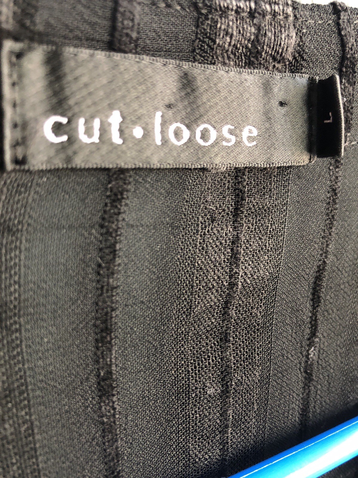 Cut Loose Black Patterned Lightweight Button Fron… - image 3
