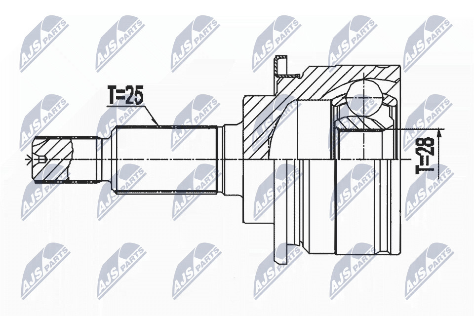 JOINT KIT DRIVE SHAFT NPZ-PL-046 FOR SUZUKI OPEL D13AAAD13A 1.2L K12B 1.2L 4cyl - Image 4