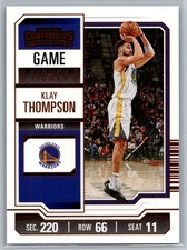 #5 Klay Thompson 2023-24 Panini Contenders Game Ticket Bronze Warriors