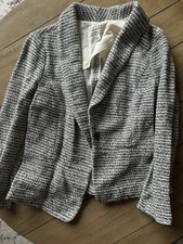 Banana Republic Black and White Textured Blazer size 8