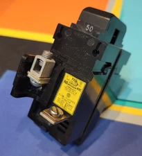 PUSHMATIC BULLDOG P250 CIRCUIT BREAKER 50 AMP 2-POLE DOUBLE POLE WITH HUMPS