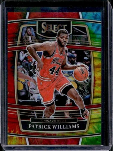 2021-22 Panini Select Patrick Williams Tie Dye Prizm Concourse #/25 Bulls