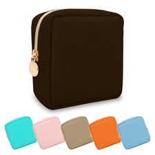Mini Makeup Pouch for Purse, Small Cosmetic Bag Pouch Nylon Travel Toiletry O...