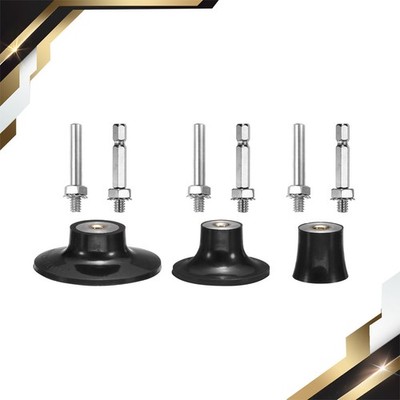 3Pack 1'' 2'' 3'' Disc Pad Holder Quick Change Disc 1/4'' Shank Mandrel Black