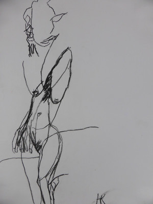 NIKITA KNIKTA Expressionismus Kunst Porträt Frauenakt Erotik Malerei (486)