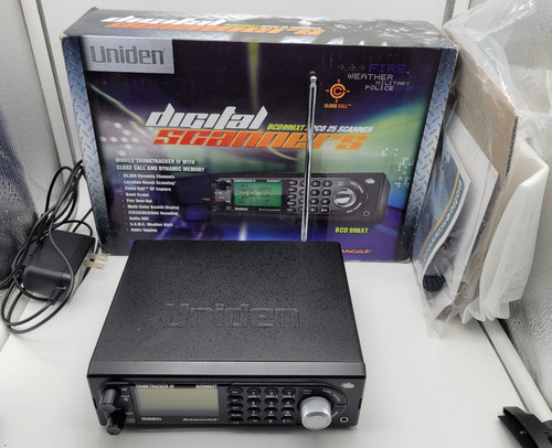 Uniden Bearcat BCD996XT Digital Trunktracker IV Mobile Base Scanner w/ Box, More
