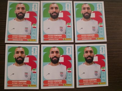 6x 2026 Panini FIFA World Cup Sticker Roozbeh Cheshmi Iran #IRN 15 Esteghlal FC