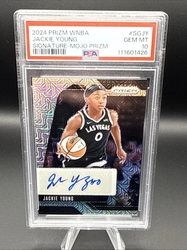 2024 Prizm WNBA Jackie Young Signature Mojo Prizm /25 - PSA 10 - POP 1