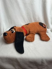 2021 Hasbro Plush Pound Puppies Puppy Dog 16 Brown With Red Collar Black Ears