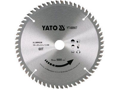 Yato HM Kreissägeblatt f. Aluminium 180X60X20 YT-60907