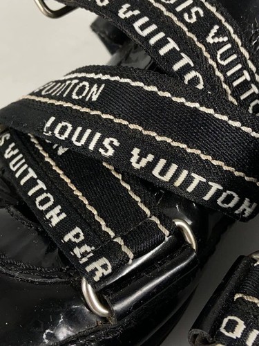LOUIS VUITTON LOW TOP SNEAKERS 35 Black Used - Picture 7 of 9