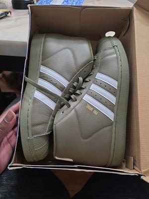 adidas Pro Model Khaki Men's Shoes Size  10.5