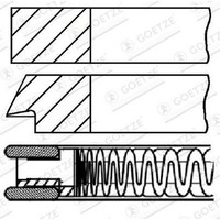 Goetze Engine 08-424407-00 Kolbenringsatz