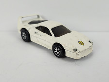 1996 Hot Wheels Ferrari F40 White body 7 Spoke Wheels Loose