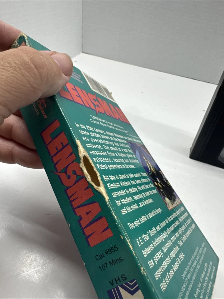 Lensman (VHS, 1993) Streamline Pictures EE Doc Smith Sci FI Anime Animation Foto 4 de 4