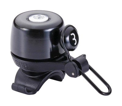 Sonnette De Vélo BBB Noisy – 83 DB, Laiton, Fixation Rapide, Noir – Pour VTT, Route, Ville, électrique