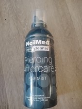 NeilMed Piercing Aftercare Fine Mist Neil Cleanse Wound Wash 6.3 oz Exp 04/29