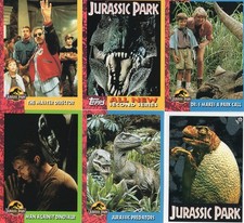 1993 Topps Jurassic Park Series 2 Movie Trading Cards & Stickers - You Pick!