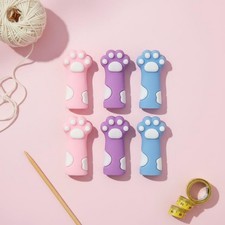 6 Pezzi Fermapunti a Forma di Zampa di Gatto Antiscivolo Colori Assortiti