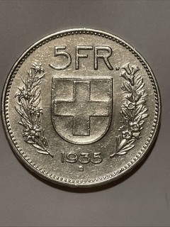 5 francs suisse argent