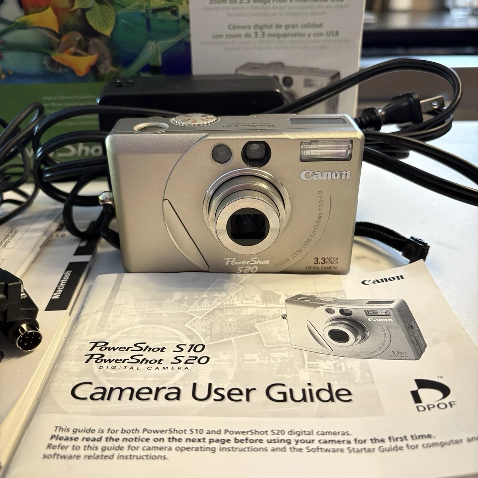 Canon Digital Camera PowerShot S20 3.3MP. Complete kit, with EXTRAS. All Tested - Image 2 of 4