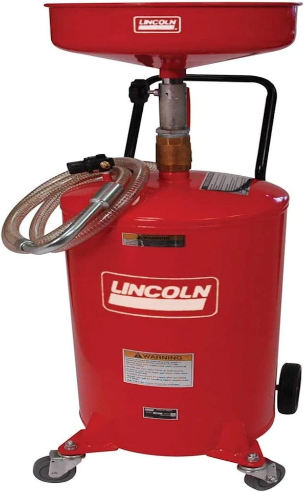 Adjustable 18 Gallon Oil Drain Tank by Lincoln - Efficient Fluid Management Foto 3 de 4