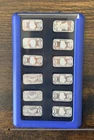 12 - 1 Gram .999 Fine Silver Bars - Multi Design w/Case