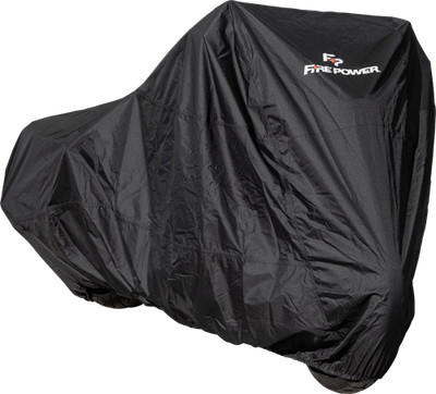 Fire Power Elite Series Motorcycle Cover Large Black 300D Polyester Universal