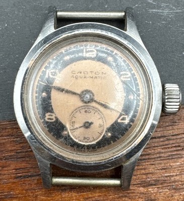 Vintage Croton Aquamatic Automatic Watch 25mm | Two-toned Face | NO BAND