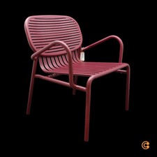 Petite Friture Sessel Stuhl Week End Outdoor Aluminium Bordeaux Gartenmöbel