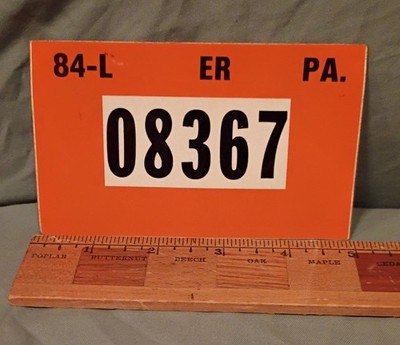 NOS 1984 Pennsylvania Department Of Environmental Resources Boat Sticker License