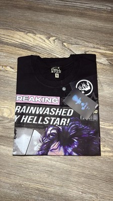 Hellstar Brainwashed Graphic Tee Size Medium New Tags