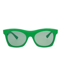 Bottega Veneta Unisex Square/Rectangle Green Green Green Fashion Designer Eyewea