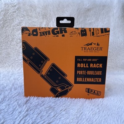 Traeger Black P.A.L. Pop-And-Lock Roll Rack BAC614 Versatile Barbecue Accessory
