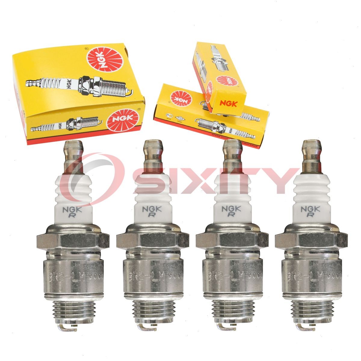 4 pc NGK 6787 BR2-LM BLYB Standard Spark Plugs for WR12EC WR11E0 W9LMR-US cc