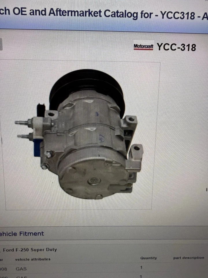 Compresor de aire acondicionado original Ford 9C3Z-19703-B Foto 4 de 4