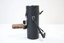 Vintage Soligor Camera Lens 1:4.5 F=75mm-260mm No. 17101566 w/ case wood handle