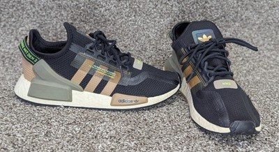 Adidas NMD_R1 V2 Shoes Core Black Core Black Cardboard Sneaker Trainers Size 7.5