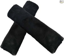 2pcs Car Seat Belt Cover Pads Soft Faux Sheepskin Seat Belt Prot Color Black 2pcs Car Seat Belt Cover Pads Soft Faux Sheepskin Seat Belt Prot Color Black