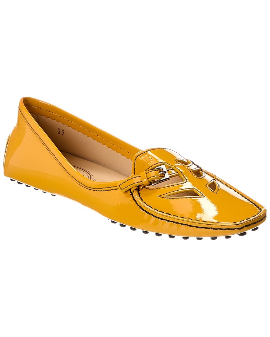 Tod S Patent Loafer Womens Yellow 39 38990₽