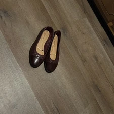 time and tru Maroon Color Flat Dress Shoes Size 9