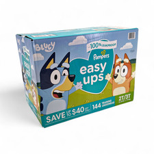 Pampers Easy Ups - Bluey Training Underwear Size 2T-3T - 144 Count