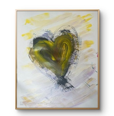 BLESSED#1328  Emotion 14x11 Original Paper Art Modern Expression Abstract