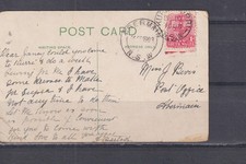 NEW SOUTH WALES, KURRI KURRI, 1909 British ppc. London, to ABERMAIN.