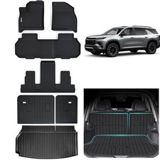 Floor Mats Trunk Mat For ALL-NEW 2024 2025 Chevy Traverse 7 Seats-2 Row Bu...