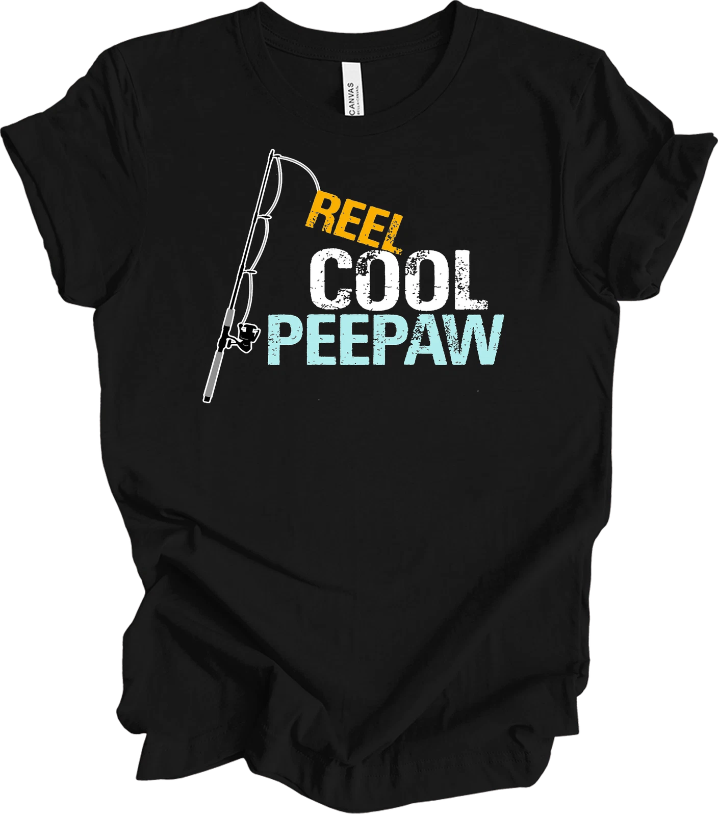 Reel Cool Grandpa Peepaw Fishing Shirt Funny Father's Day Gift for Fisherman